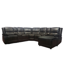 Muebles de sofá reclinable de cuero con mejor venta